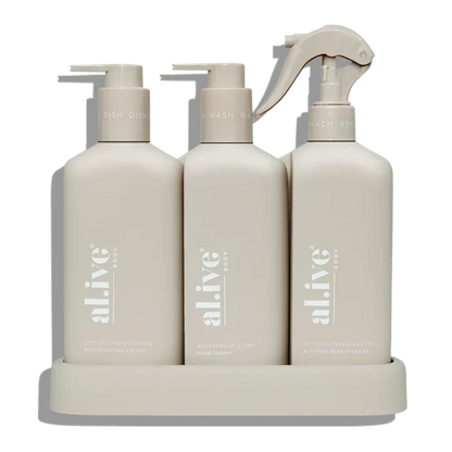 Kitchen Trio - Dishwashing Liquid, Hand Wash & Bench Spray