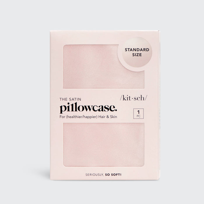 KITSCH Satin Pillowcase Standard in Blush