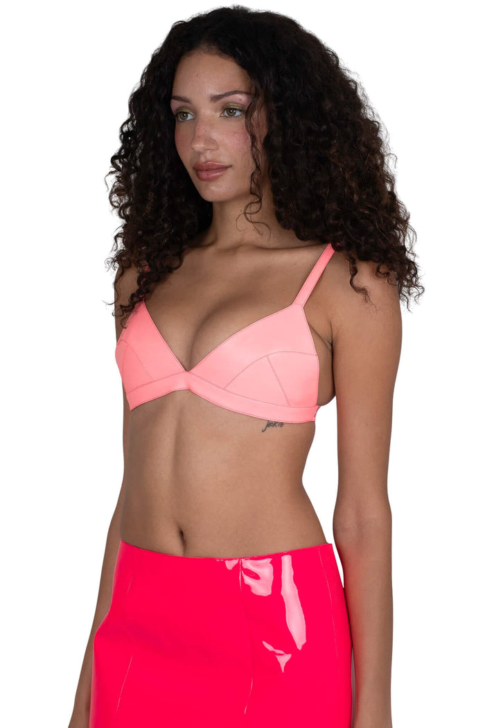 KOMIKO Jeffrey Campbell Bra Top Pink Neon