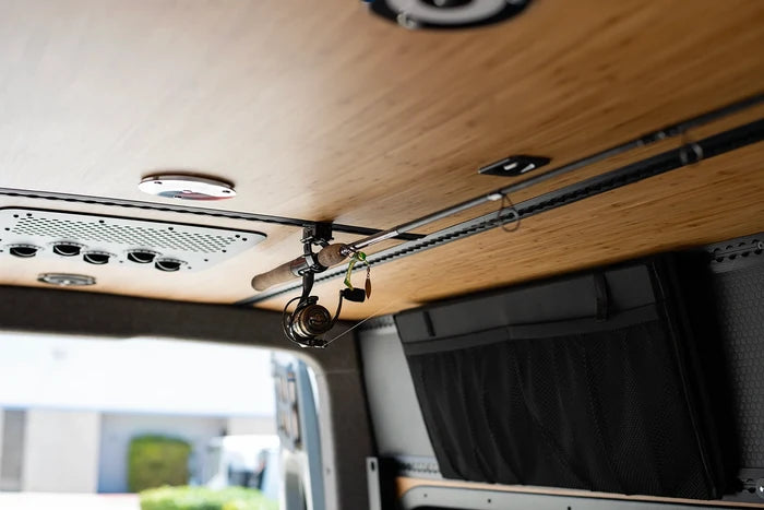 L track fishing rod holder