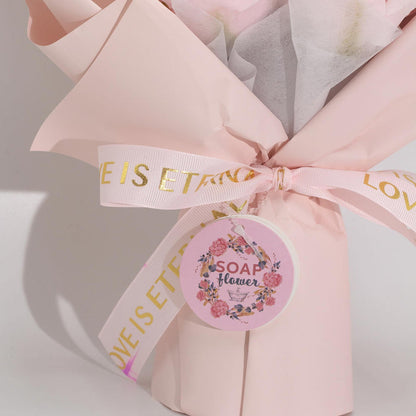 Large Pink Roses Bouquet - Love is Eternal -  Gift Card