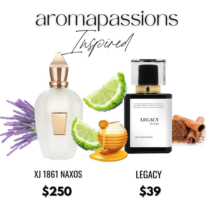 LEGACY | Inspired by XERJOFF XJ 1861 NAXOS | XJ 1861 Naxos Dupe Pheromone Perfume - aromapassions