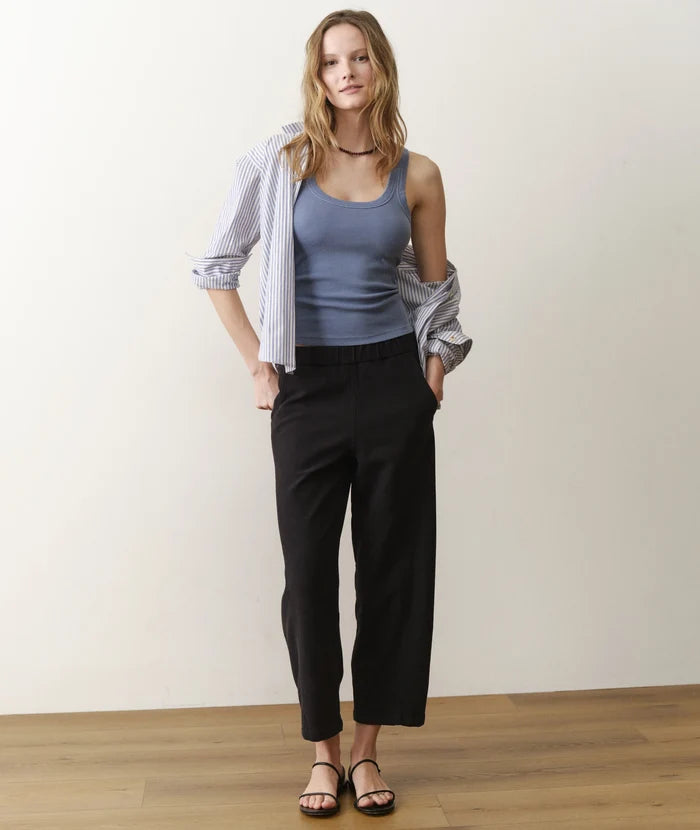 Lexi Rib Scoop Tank Vintage Indigo