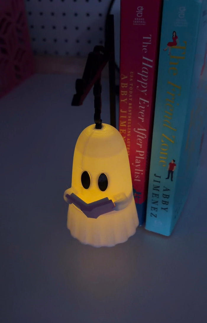 Light-Up Reading Ghost Bookend