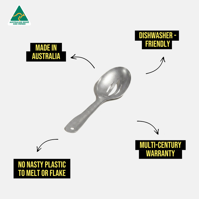 Lil’ Slotted Spoon - Spring Stainless Steel