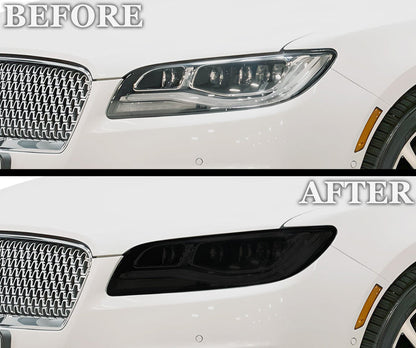 Full Headlight Taillight Precut Smoked PPF Tint Kit Film Overlay Fits Lincoln MKZ 2013 - 2020 - Bogar Tech Designs