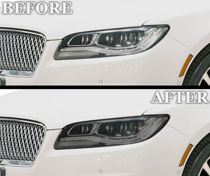 Full Headlight Taillight Precut Smoked PPF Tint Kit Film Overlay Fits Lincoln MKZ 2013 - 2020 - Bogar Tech Designs