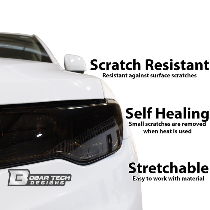 Full Headlight Taillight Precut Smoked PPF Tint Kit Film Overlay Fits Lincoln MKZ 2013 - 2020 - Bogar Tech Designs