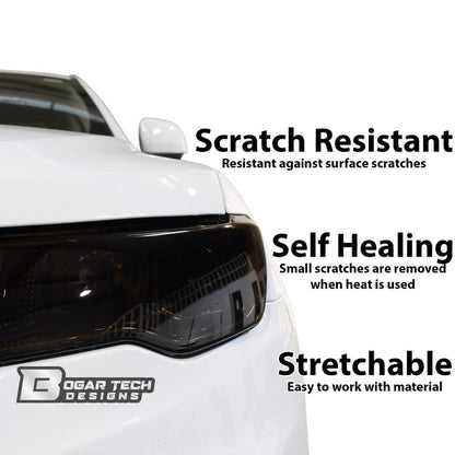 Full Headlight Taillight Precut Smoked PPF Tint Kit Film Overlay Fits Lincoln MKZ 2013 - 2020 - Bogar Tech Designs