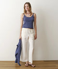 Linen Drawstring Pant Antique White