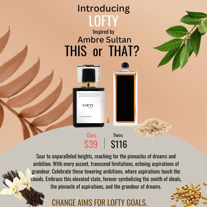 LOFTY | Inspired by SERGE LUTENS AMBRE SULTAN | Ambre Sultan Dupe Pheromone Perfume - aromapassions
