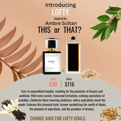 LOFTY | Inspired by SERGE LUTENS AMBRE SULTAN | Ambre Sultan Dupe Pheromone Perfume - aromapassions