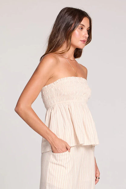 Luxe strapless top