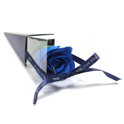 Luxury Bath Soap Flowers Blue Rose Petals.