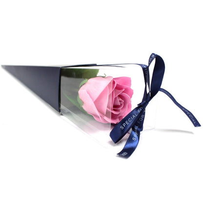 Luxury Pink Soap Rose Romantic Bath Flower, Soothing Scent, Soft Silky Skin.