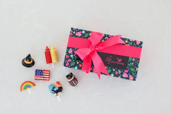 M4B Keepsake Box Floral 6 sections