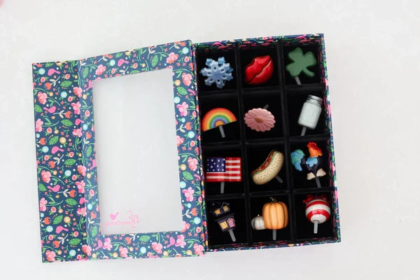 M4C  12 pc Floral Keepsake box