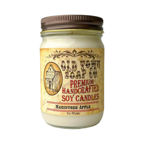 Macintosh Apple Candle - Old Town Soap Co.