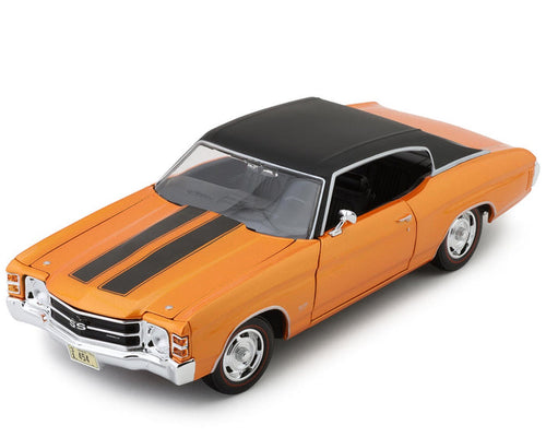 MAI31890 Maisto International 1/18 1971 Chevrolet Chevelle SS 454 Diecast Model (Orange) (Special Edition)