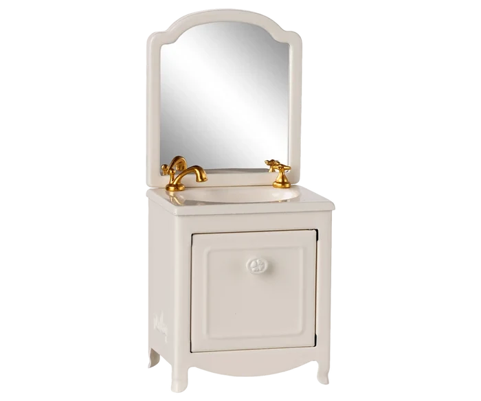 Maileg Sink with Mirror in Off White