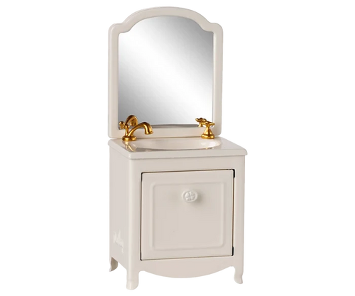Maileg Sink with Mirror in Off White