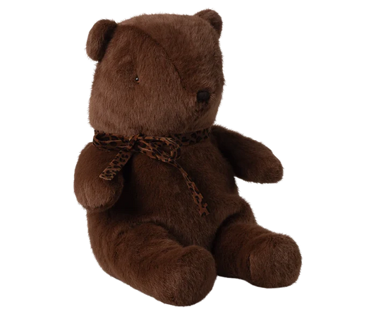 Maileg Teddy Bear Plush, Medium in Dark Brown