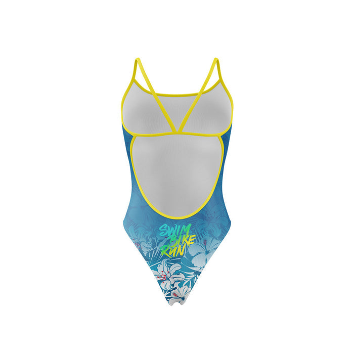 Maillot Femme - Swim Bike Run Flower