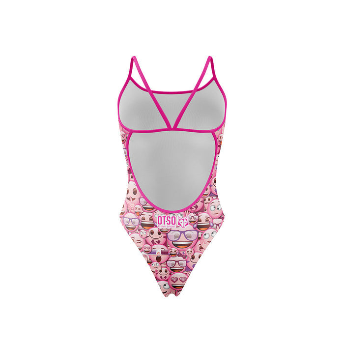 Maillot Femme- Emoji Classic Pink