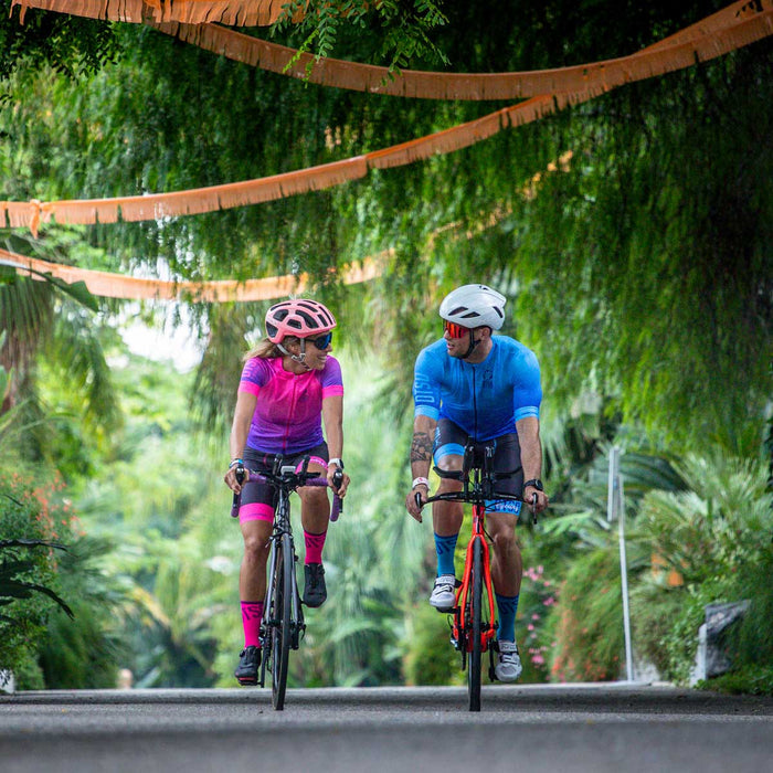 Maillot vélo Femme - Fluo Blue (Outlet)