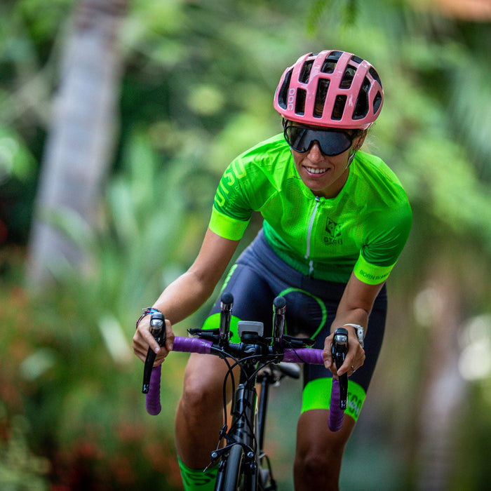 Maillot vélo Femme - Fluo Green (Outlet)