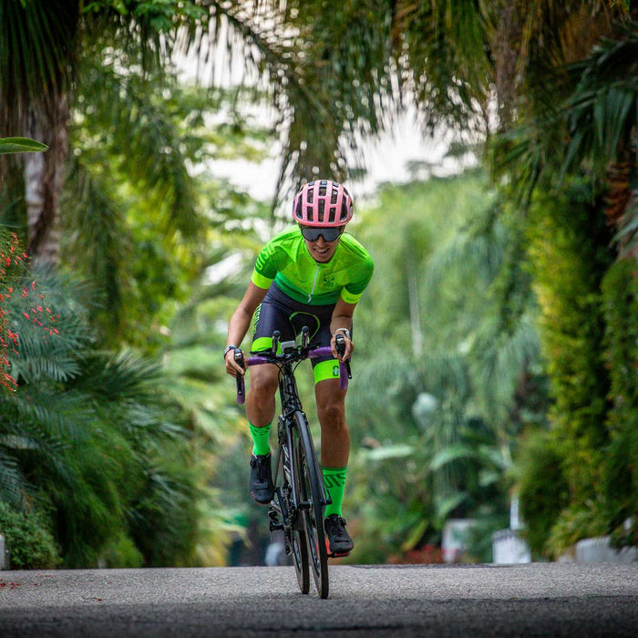 Maillot vélo Femme - Fluo Green (Outlet)