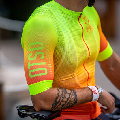 Maillot vélo Homme - Fluo Orange (Outlet)