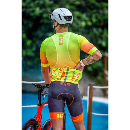 Maillot vélo Homme - Fluo Orange (Outlet)