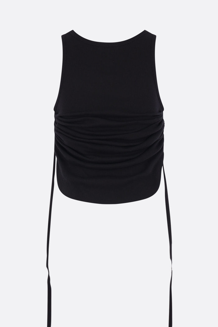 Mara cropped tank top in rib jersey