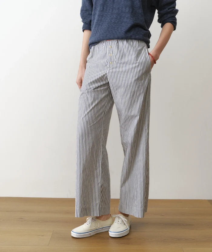 Marisol Boxer Pant Blue Stripe