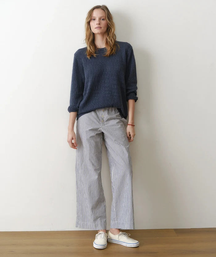 Marisol Boxer Pant Blue Stripe