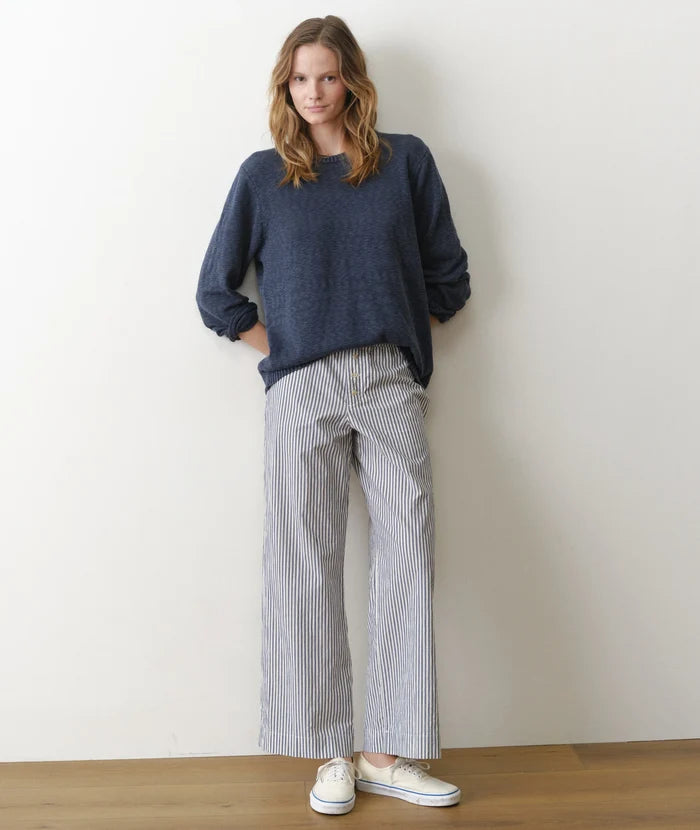 Marisol Boxer Pant Blue Stripe