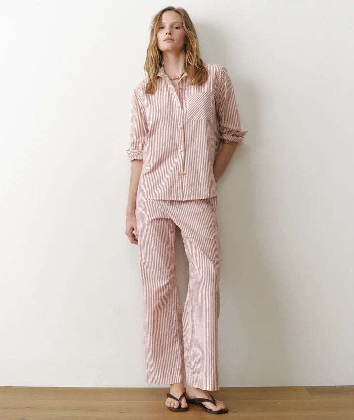 Marisol Boxer Pant Clay Stripe