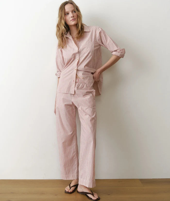 Marisol Boxer Pant Clay Stripe