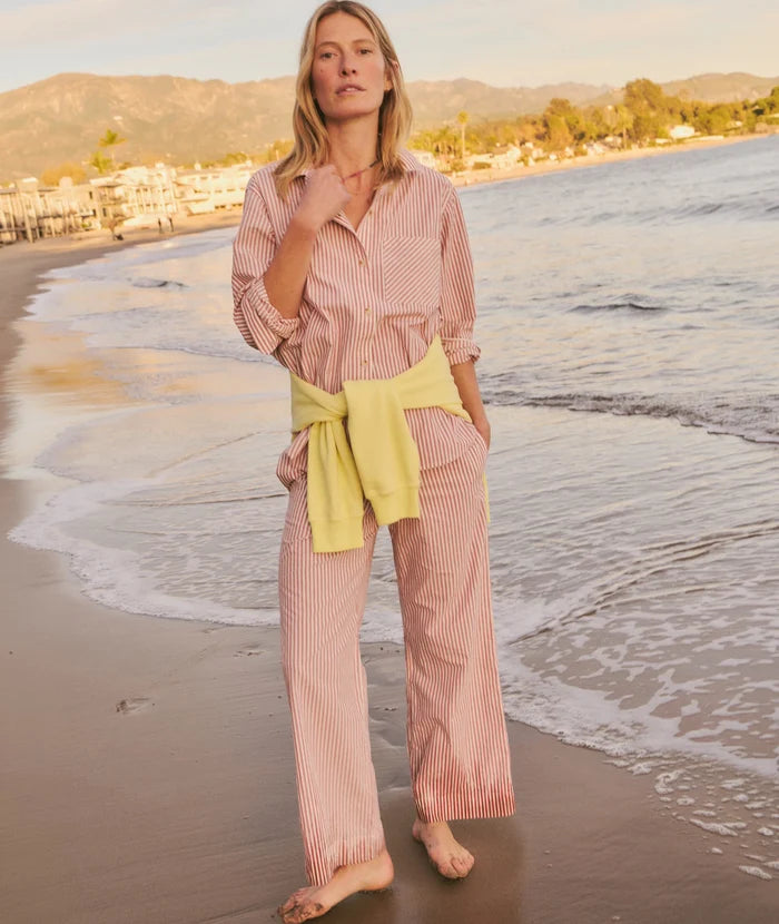 Marisol Boxer Pant Clay Stripe