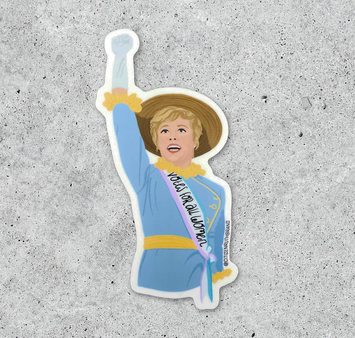 Mary Poppins Votes for all Women suffragette vinyl Sticker