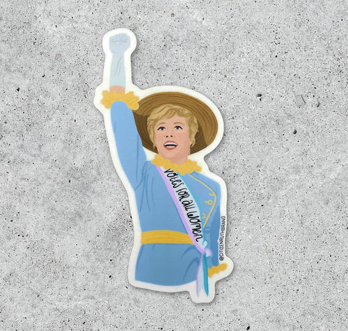 Mary Poppins Votes for all Women suffragette vinyl Sticker