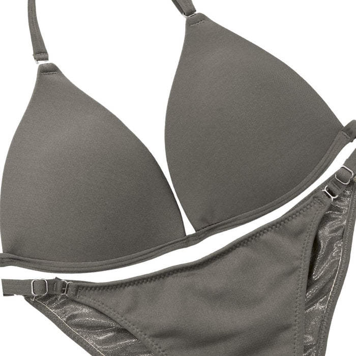 Matte Gray Fit Model Competition Suit