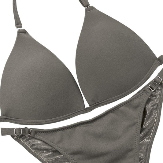 Matte Gray Fit Model Competition Suit