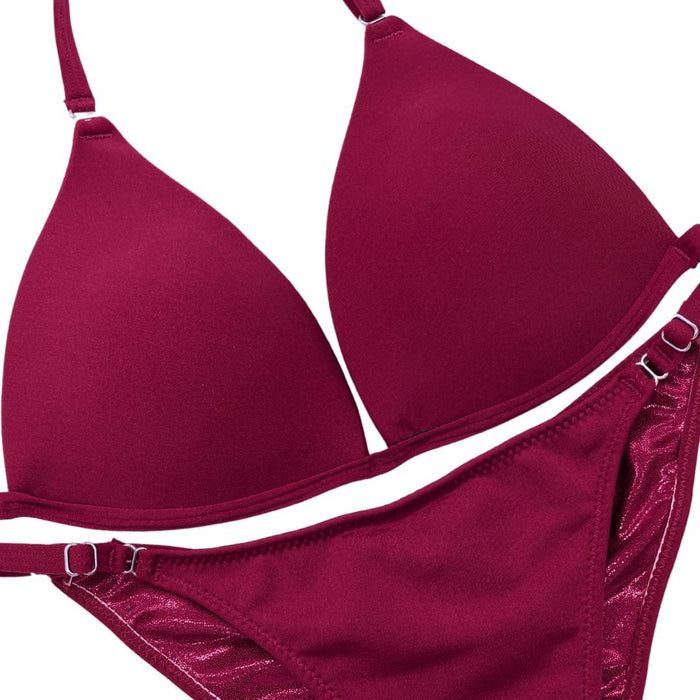 Matte Maroon Fit Model Competition Suit in deep maroon for NPC bikini competition suit and fit model competition suit