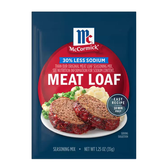McCormick Seasoning Mix Meatloaf Less Sodium – 1.25 oz – 12 Pack