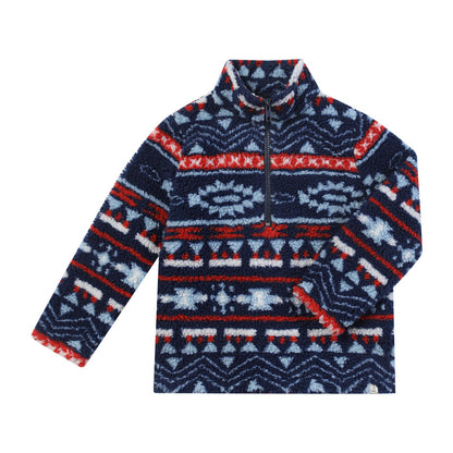 Me & Henry Macchu Sherpa in Navy Multi