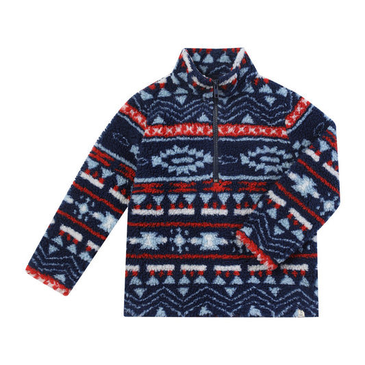 Me & Henry Macchu Sherpa in Navy Multi