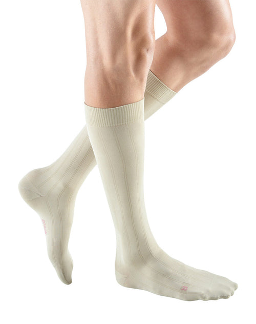 Mediven for Men Extra Wide Classic Ribbed Knee High 20-30mmHg - Compression Level: Firm 20-30 MmHg - Male - Knee