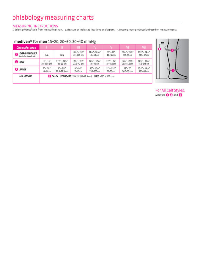 Mediven for Men Select Extra Wide Knee High 20-30mmHg - Compression Level: Firm 20-30 MmHg - Male - Knee